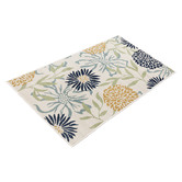 Home &amp; Lifestyle White Nicosia Floral Outdoor Rug