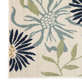 Home &amp; Lifestyle White Nicosia Floral Outdoor Rug