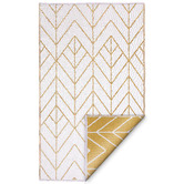 Home &amp; Lifestyle Gold &amp; Cream Reversible Outdoor Rug