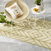 Home &amp; Lifestyle Gold &amp; Cream Reversible Outdoor Rug