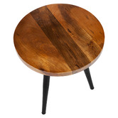 Home &amp; Lifestyle Roma Mango Wood Side Table