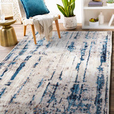 Home &amp; Lifestyle Blue Antalya Power-Loomed Rug
