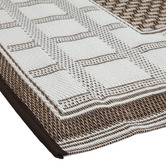 Home &amp; Lifestyle Chestnut &amp; Walnut Brown Europa Power-Loomed Indoor &amp; Outdoor Rug