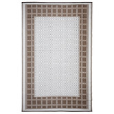 Home &amp; Lifestyle Chestnut &amp; Walnut Brown Europa Power-Loomed Indoor &amp; Outdoor Rug