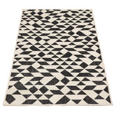 Home &amp; Lifestyle Black &amp; Cream Yuma Power-Loomed Indoor &amp; Outdoor Rug