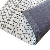 Home &amp; Lifestyle Black &amp; White Ivory Sunrise Ampelios Power-Loomed Rug