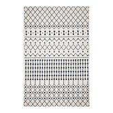 Home &amp; Lifestyle Black &amp; White Ivory Sunrise Ampelios Power-Loomed Rug