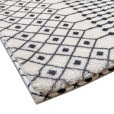 Home &amp; Lifestyle Black &amp; White Ivory Sunrise Ampelios Power-Loomed Rug