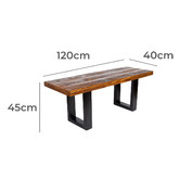 Home &amp; Lifestyle 2 Seater Nova Mango Wood Bench