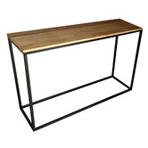Home &amp; Lifestyle Agnie Mango Wood Console Table