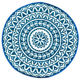 Home &amp; Lifestyle Floral Indoor/Outdoor Round Rug