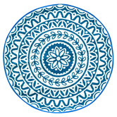 Home &amp; Lifestyle Floral Indoor/Outdoor Round Rug