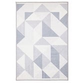 Home &amp; Lifestyle Blue &amp; Grey Annaba Power-Loomed Rug