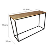 Home &amp; Lifestyle Agnie Mango Wood Console Table
