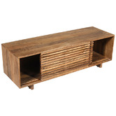Home &amp; Lifestyle Leo Mango Wood TV Unit