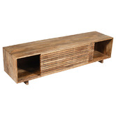 Home &amp; Lifestyle Leo Mango Wood TV Unit