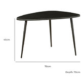 Home &amp; Lifestyle 3 Piece Paulo Nesting Coffee Table Set
