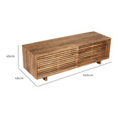 Home &amp; Lifestyle Leo Mango Wood TV Unit