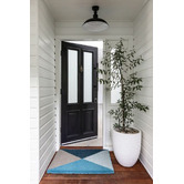 Home &amp; Lifestyle Blue Geometric Flag Doormat