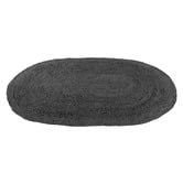 Home &amp; Lifestyle Dark Grey Phoenix Jute Oval Rug