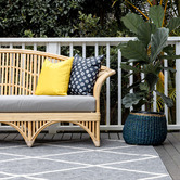Home &amp; Lifestyle Grey Tucson Power-Loomed Indoor &amp; Outdoor Rug