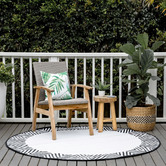 Home &amp; Lifestyle Black &amp; White Olympia Indoor &amp; Outdoor Rug