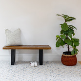 Home &amp; Lifestyle 2 Seater Nova Mango Wood Bench