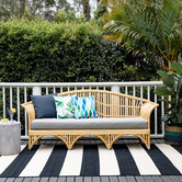 Home &amp; Lifestyle Black Veranda Nyoma Power-Loomed Outdoor Rug