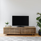 Home &amp; Lifestyle Leo Mango Wood TV Unit