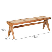 Home &amp; Lifestyle Shoki 3 Seater Mango Wood Bench