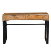 Home &amp; Lifestyle Lumino 2 Drawer Study Desk