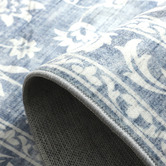 Home &amp; Lifestyle Blue Megan Machine Washable Rug