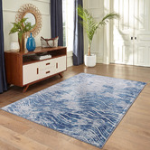 Home &amp; Lifestyle Blue Shikhar Machine Washable Rug