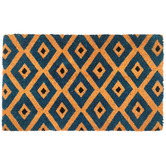 Home &amp; Lifestyle Blue Kimberley PVC Backed Doormat