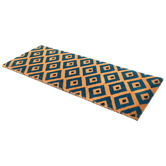 Home &amp; Lifestyle Blue Kimberley PVC Backed Doormat