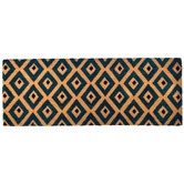 Home &amp; Lifestyle Blue Kimberley PVC Backed Doormat