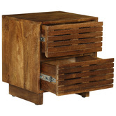 Home &amp; Lifestyle Xerxes Mango Wood Bedside Table