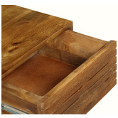 Home &amp; Lifestyle Xerxes Mango Wood Bedside Table