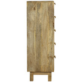 Home &amp; Lifestyle Titus 5 Drawer Mango Wood Tallboy