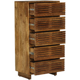 Home &amp; Lifestyle Xerxes 5 Drawer Mango Wood Tallboy