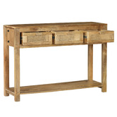 Home &amp; Lifestyle Briar 3 Drawer Mango Wood Console Table