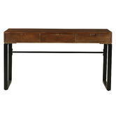 Home &amp; Lifestyle Kerry 3 Drawer Mango Wood Desk