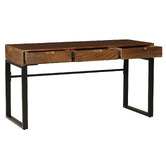 Home &amp; Lifestyle Kerry 3 Drawer Mango Wood Desk
