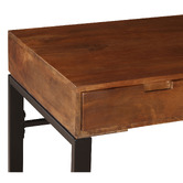 Home &amp; Lifestyle Kerry 3 Drawer Mango Wood Desk