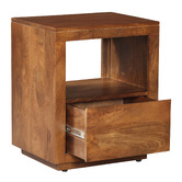 Home &amp; Lifestyle Debbie 1 Drawer Bedside Table