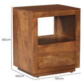 Home &amp; Lifestyle Debbie 1 Drawer Bedside Table