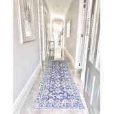 Home &amp; Lifestyle Blue Megan Machine Washable Rug