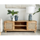 Home &amp; Lifestyle 140cm Briar 2 Door Mango Wood TV Unit