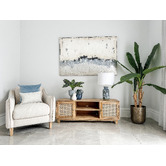 Home &amp; Lifestyle Briar 2 Door Mango Wood TV Unit