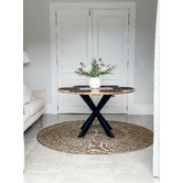 Home &amp; Lifestyle Orchid Spiral Round Jute Rug